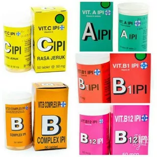 Vitamin IPI Murah Best Seller Vitamin C/Vitamin A/Vitamin B Complex/Vitamin B1/Vitamin B12 gshop
