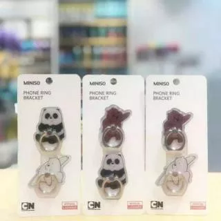 MINISO Ring Bracket Holder We Bare Bears