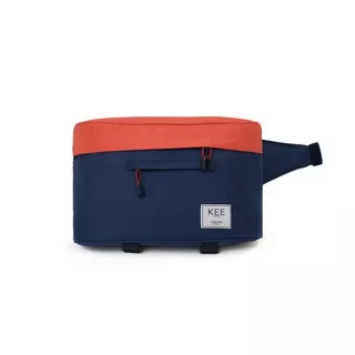 Tas Kamera KEE Beetle Sling Bag for DSLR Mirrorless Camera - Navy Orange (Free Raincover)