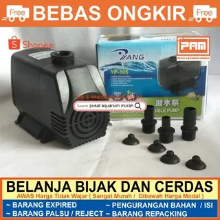 POMPA AIR UNTUK FILTER KOLAM Yang YP105 YP 105 Naik 3 Meter Aquarium