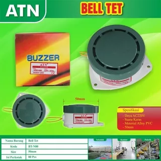 Bel Tet Bell Listrik Sekolah Istirahat Rumah Alarm Buzzer HRB N80 ATN IBZ