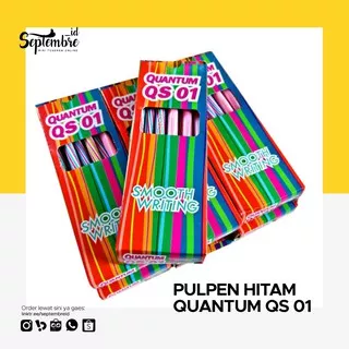 Pulpen Hitam Quantum Bolpoin Hitam Murah Pulpen Murah Ballpoint Hitam