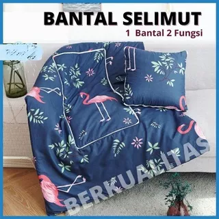 Bantal Selimut Balmut Bantal Kepala Selimut Tidur 2in1 Travel Pillow Blanket Dewasa Bisa Lipat Bantal Lipat ban01