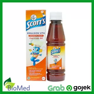 SCOTTS EMULSION VITA JERUK 200 ml - Suplemen Vitamin Daya Tahan Anak