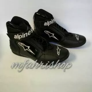 sepatu drag alpinestar full hitam k1 / sepatu touring