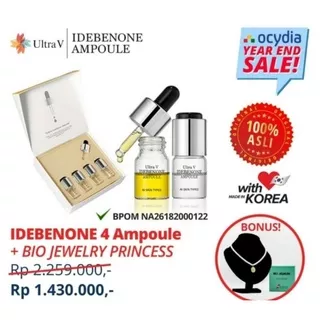 Serum Idebenon 4 Ampl Bonus 1 Set Kalung Bio Jewelery Princes