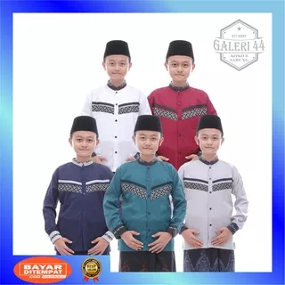 [Bisa COD] Baju koko anak remaja SD SMP Baju koko anak laki-laki lengan panjang baju koko anak kombinasi batik terbaru best seller