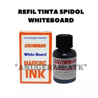 Tinta snowman white board marking ink, refill tinta spidol snowman whiteboard