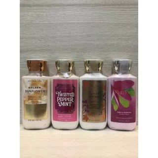 Body Lotion Golden Sunflower / Twisted Peppermint / Sweater Weather / Plumeria Bath & Body Works