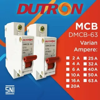 MCB DUTRON 1P 1 Phase DUTRON MCB PLN MURAH MERIAH MCB SNI DUTRON