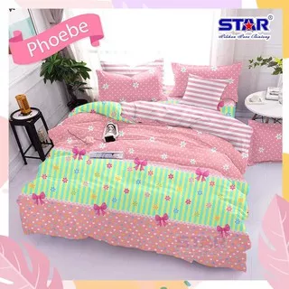 Sprei Seprei Sprai Seprai atau Bed Cover Motif Bunga Star Phoebe