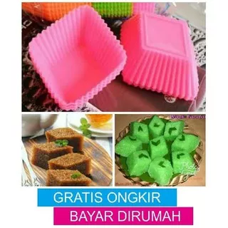 12Pcs Cetakan Kue Wajik / Cetakan Agar / Cetakan Ager / Cetakan Coklat / Puding / Bolu / Kue Basah