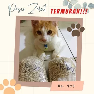 READY PASIR ZELOIT NO 1 2 3 PASIR KUCING HALUS / PASIR KUCING KASAR / PASIR KUCING BISA CUCI ULANG / PASIR KUCING WANGI ZELOIT CUCI / PASIR KUCING KILOAN MURAH / PASIR KUCING SETENGAH KILO