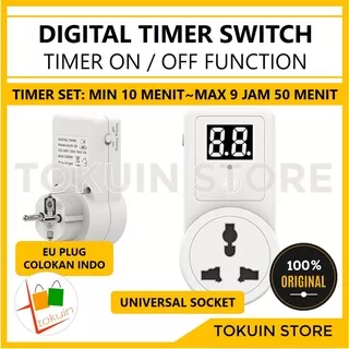 Timer Stop Kontak Colokan Timer Listrik Digital Switch Saklar Otomatis