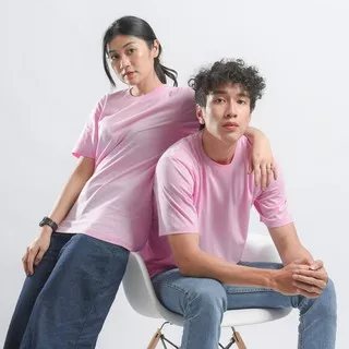 kaos polos couple yellow mustard baby purplr blue pink size M L XL baju tshirt atasan remaja murah