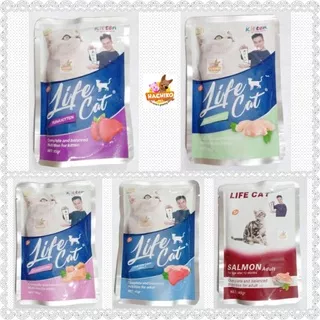 Life Cat Pouch 85gr/Life Cat Sachet 85gr/Life Cat Wet Food 85gr/Life Cat Makanan Basah
