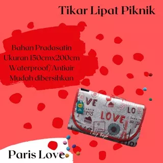 Tikar Piknik Anti Air Tiker Lipat Pradasatin Ukuran 150cmx200cm Motif Fauna TIKLIP BOGOR ORI