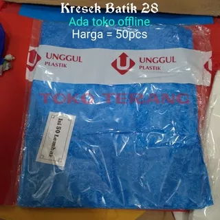 kresek batik uk 28 / kresek putih polos 28 kresek batik uk 32