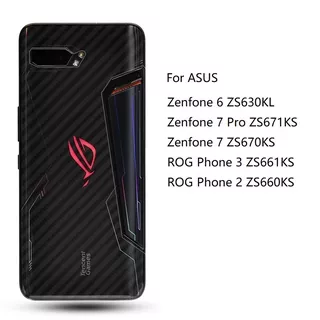 Casing Case Carbon Fiber untuk Asus Zenfone 6 ZS630KL 7 Pro ZS671KS ZS670KS ROG Phone 3 ZS661KS 2 ZS660KS