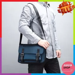 Tas Selempang Unisex Cewek Cowok Sling Bag Tas Pria Slempang Slingbag Tas Cowok Import - Navy Dy354A