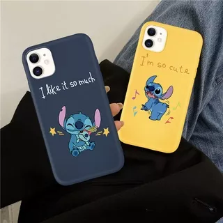 BeeMS For iPhone 6 6s 7 8 Plus X XS XR XSMAX 13 12 11 Pro Max Cartoon Stitch Case I Like It So Much Casing