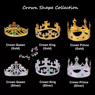 [Ecer] Crown King / Crown Queen / Crown Prince / Mahkota Raja / Mahkota Ratu / Mahkota Pangeran Aksesoris Pesta