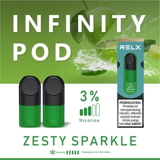 ?200k FREE GIFT?RELX Infinity Pod Pro - Sprite 1 Pack Isi 2 Pods 3%  Zesty Sparkle