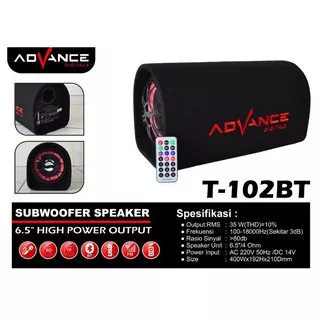 Speaker Portable Advance T-102 Bluetooth 6.5Inch Remote