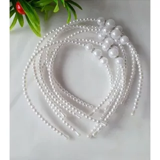 Bando Korea Mutiara Pearl Headband Korean Hairband Bando Mutiara