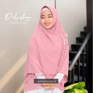 Jilbab semi Instan/ jilbab segiempat syari/ Jilbab instan/ Pashmina Instan/ hijab instan (Delisha)