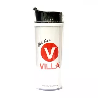 Teh Villa, Tumbler Classic Putih Seri  I Love Tea - Tumbler, Botol Minum