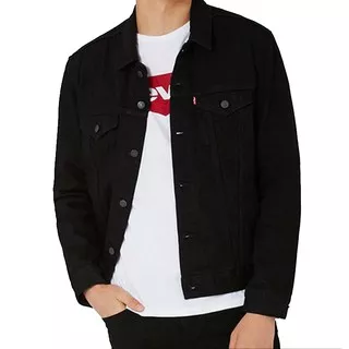 JAKET JEANS HITAM PRIA WANITA BEST SELLER LEVIS SANDWASH DILAN GROSIR MURAH ORIGINAL