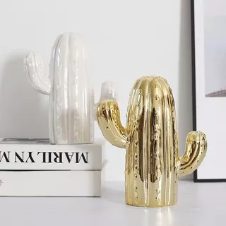 PAJANGAN KAKTUS EMAS / Pajangan Celengan kaktus dekorasi gaya nordic home decor cactus