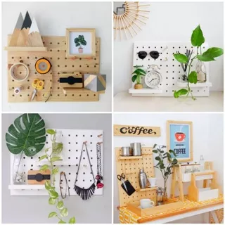 Peg board Series (Hiasan dinding/Tempat aksesoris/Rak dinding)