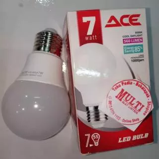 Lampu garansi led ACE 7w led bulb led suopr terang ace 7watt