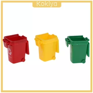 (Kokiya) 3pcs / Set Mainan Truk Sampah Mini Bahan Plastik Untuk Anak