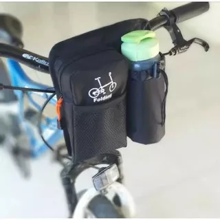 Tas sepeda lipat santai tempat botol minum anti air bonus raincover murah dan berkualitas