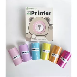 Sticker (Perekat) Thermal Paperang / Peripage Warna NEON Portable Pocket Printer