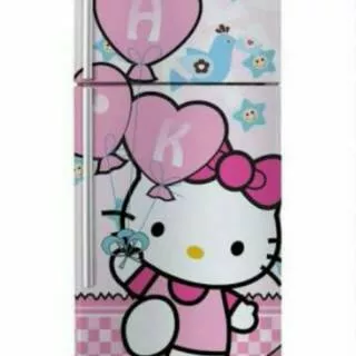 Variasi stiker kulkas motif hk balon pink