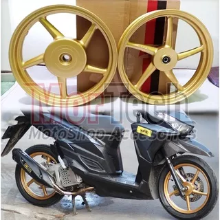 Velg Pelek Racing VRossi Sanca Model RCB Palang 5 Beat Vario 110 Karbu / Techno 110 Scoopy Spacy Genio Vario 125/150 Fi Ring 14 185/215