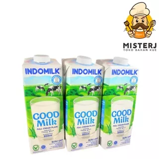 Indomilk Susu Uht Full Cream 1000ml / Susu Uht Indomilk Plain 1 Liter