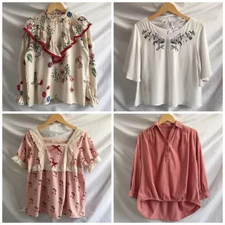 Thrift Preloved and NEW Blouse / Blus Lucu Vintage Part 4