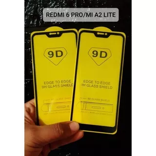 TEMPER GLASS XIAOMI REDMI 6PRO / Mi A2 Lite FULL COVER 9D