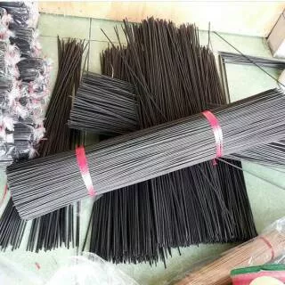 Ruji bambu jeruji sangkar diameter 2.5mm/60cm hitam  full kulitan jeruji sangkar isi1000