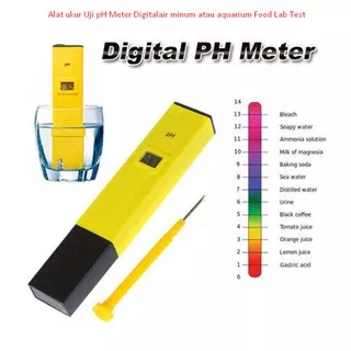 Alat ukur Uji pH Meter Digitalair minum atau aquarium Food Lab Test