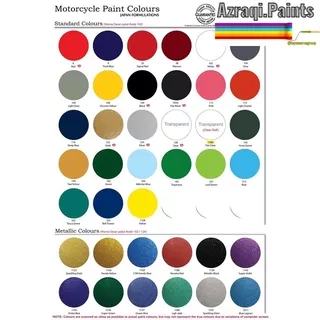 SAMURAI PAINT (SEMUA WARNA) pilihan lengkap semua tipe / pylox samurai / cat samurai / cat motor len