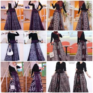 Rok Cap Selling Terbaru Sogan Ima SVJ Rok Sogan Batik Modern Klasik Rok Payung Batik 2020