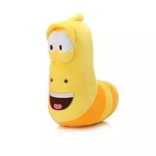 Boneka LARVA KUNING ORIGINAL BY LARVA Size 15x7x18CM