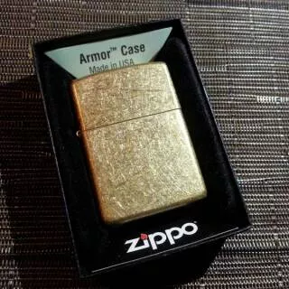 Zippo Original Armor Tumbled Brass 28496