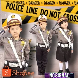 Baju Seragam polisi anak / pocil / polisi cilik / seragam anak / kostum anak